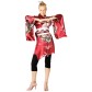 Kort Rød Kimono Kjole
