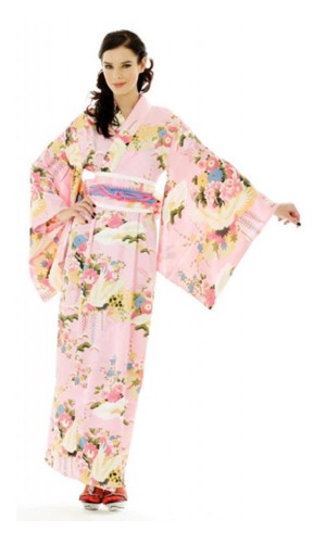 Japansk Kimono Kjole