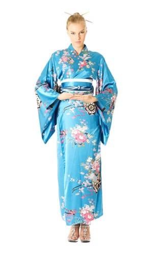 Turkis Kimono Kjole