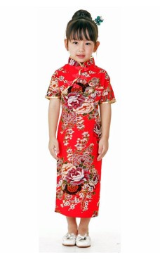 Rød Kinesisk Barnekjole