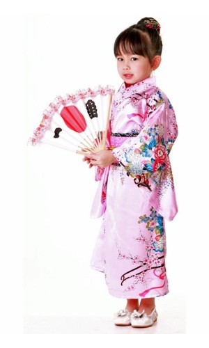 Japansk Kimono Barnekjole